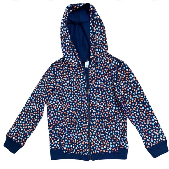 Tea Collection Other - Tea Collection Blue and Peach Floral Sweatshirt